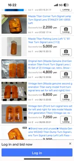 Mazda Titan Indicator light lens.