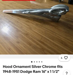 Dodge Ram Hood Emblem badge.