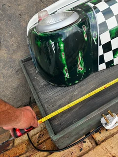 Mini Austin Wall Art display Leyland.