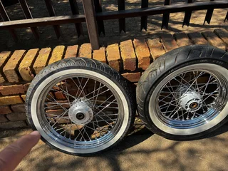 Harley Davidson Wire Spoke Rims Front &amp; Rear.