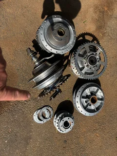 Suzuki Front &amp; rear hubs for spokes.