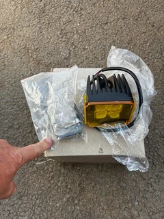 LED fog lamp 3x3 inch square.