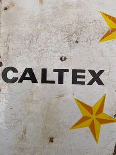 Enamel Sign Caltex 5 Star