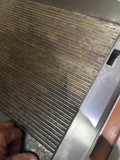 Griller Anvil grill FTA 2600 griddle half ribbed 600 mm.