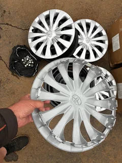 Toyota Etios Rims & Hub Caps set of 4.