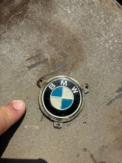 BMW steering badge.