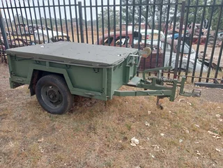Trailer box with Canvas Cover Military Army.