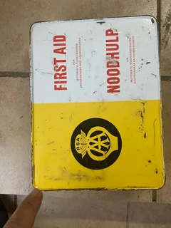 AA First Aid Kit in Metal Steel Box.