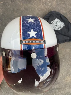 Helmet Harley Davidson #1 with tinted visor.