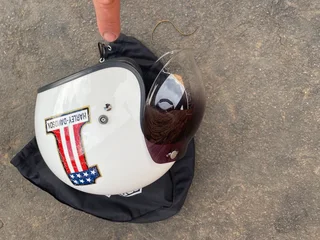 Helmet Harley Davidson #1 with tinted visor.