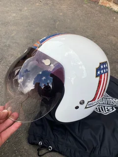 Helmet Harley Davidson #1 with tinted visor.