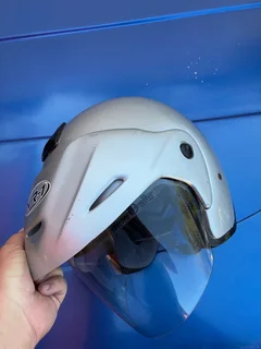 Helmet VRI open Face with Peak & Visor.
