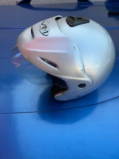 Helmet VRI open Face with Peak &amp; Visor.