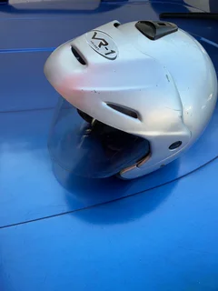 Helmet VRI open Face with Peak &amp; Visor.