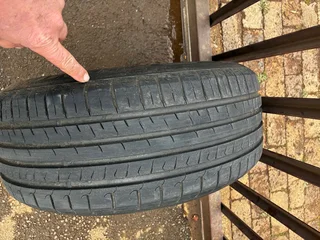 Tyre 225 55 16 only 1 available.
