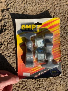 Bonnet straps Hood rubber catch set OMP.