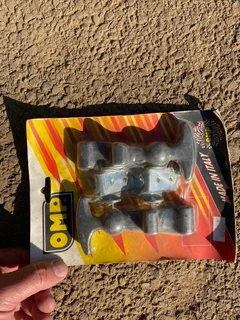 Bonnet straps Hood rubber catch set OMP.