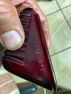 Tail light lens stop original Lucas L 471.