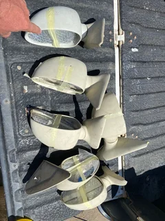 Door Mirror Fiberglass 3 sets of 2 Left & Right