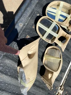 Door Mirrors Fiber Glass 2 set of 2 Left &amp; Right