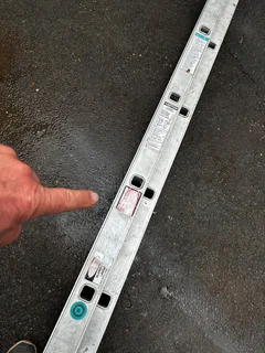 Ladder extension aluminium.