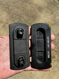 Golf 1 Bumper slide brackets.