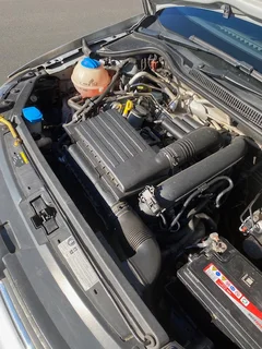 Silver VW Polo 1,2 TSI Comfortline.