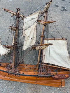 Sailing Boats x2 wooden.