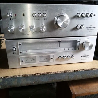 Garage /storage Finds.. Vintage Tedelex Amp And Tuner In Nick Condition For Sale In Kleinmond..