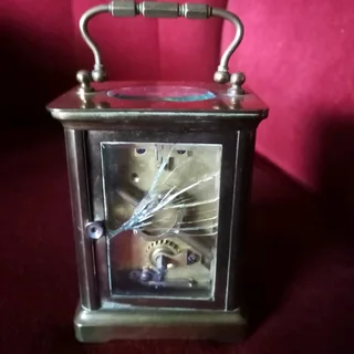GARAGE/STORAGE FINDS.. VICTORIAN FRENCH CARRIAGE CLOCK WORKING FOR SALE IN KLEINMOND.