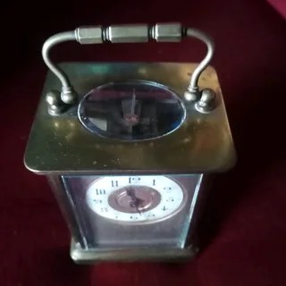 GARAGE/STORAGE FINDS.. VICTORIAN FRENCH CARRIAGE CLOCK WORKING FOR SALE IN KLEINMOND.