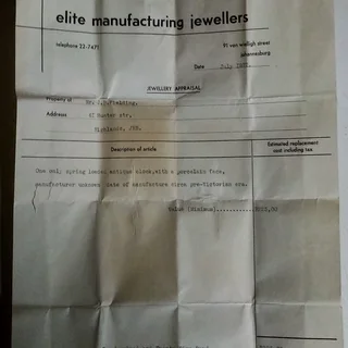 GARAGE/STORAGE FINDS.. VICTORIAN FRENCH CARRIAGE CLOCK WORKING FOR SALE IN KLEINMOND.