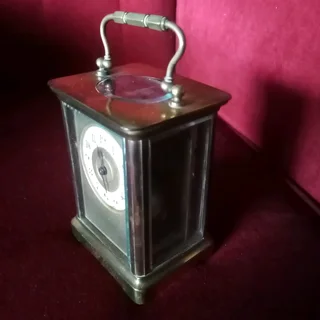 GARAGE/STORAGE FINDS.. VICTORIAN FRENCH CARRIAGE CLOCK WORKING FOR SALE IN KLEINMOND.