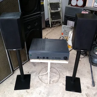 Garage /storage Finds.. Nad Amp, Speakers And Stands Good Condition For Sale In Kleinmond.