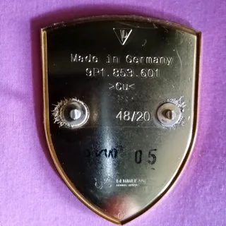 GARAGE/STORAGE FINDS.. ORIGINAL PORSCHE BADGE MINT CONDITION FOR SALE IN KLEINMOND.