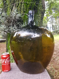 Olive Green Glass Carboy from about 1900