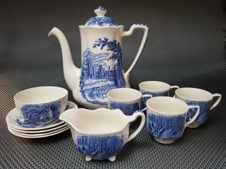 Tea/coffee Set Johnson Bro's "old Britain Castles"