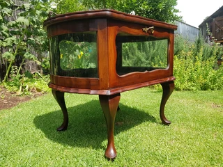 Imbuia Vitrine ~ Circa 1960&#39;s