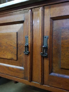 Superb Washstand of Oak from around 1900.