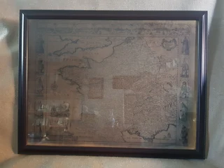 (x7) MAPS OF THE WORLD PRINTED IN FRAME&#39;S.