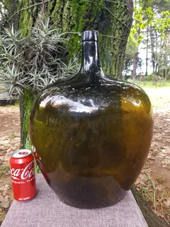 Olive Green Glass Carboy ~ Circa 1900