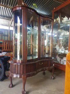 Imbuia Display Cabinet ~ Circa 1950