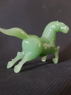 Green Jade Horse Figurine.