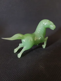Green Jade Horse Figurine.