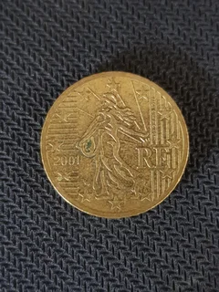 50 Euro Cent France 2001 & 2003 High Value coins.