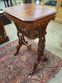 Victorian Lady&#39;s Sewing Work Table ~ Circa 1870.