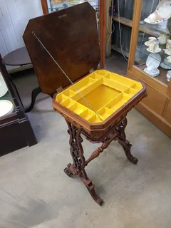 Victorian Lady&#39;s Sewing Work Table ~ Circa 1870.