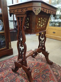 Victorian Lady&#39;s Sewing Work Table ~ Circa 1870.