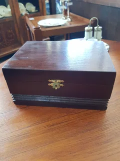Pair of Somerset Crystal Brandy Goblets in Wooden Presentation Case.