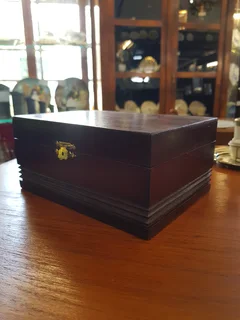 Pair of Somerset Crystal Brandy Goblets in Wooden Presentation Case.